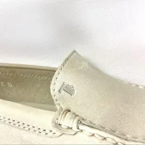 Tods Mens Cream Leather Loafers 36 1/2 Tod main image 4
